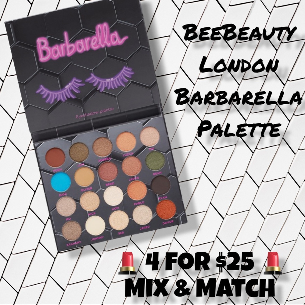 💄 4 for $25 💄 BeeBeauty London - Barbarella Eyeshadow palette - NEW IN BOX